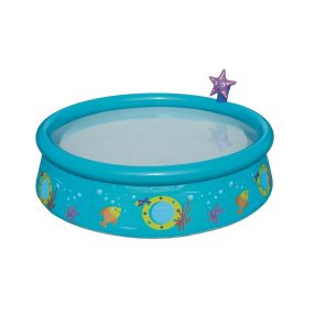   Gyermekmedence felfújható szélével és zuhanyzóval Bestway