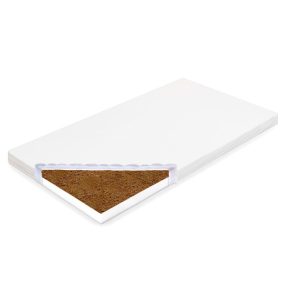   Gyerek matrac New Baby BASIC 120x60x5 cm kókusz-habszivacs fehér