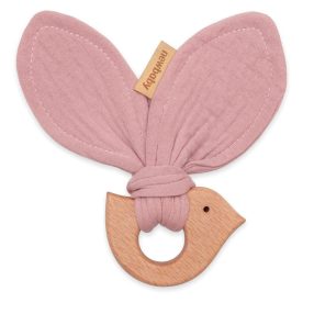 Baba rágóka madárral New Baby Bird pink