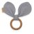 Rágóka levelekkel New Baby Ears grey