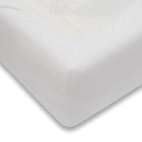 Jersey lepedő ágyba New Baby 160x80 cm fehér