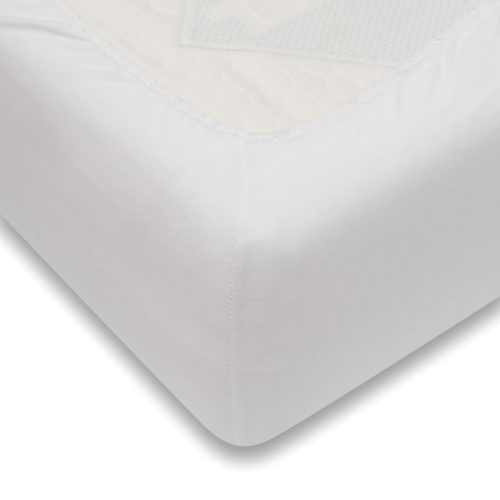 Jersey lepedő ágyba New Baby 160x80 cm fehér