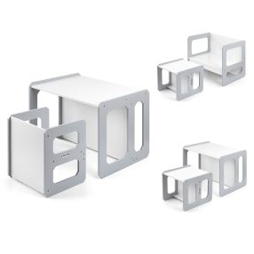   Milly Mally Stella 3 az 1-ben bútorkészlet - Asztal és szék Grey