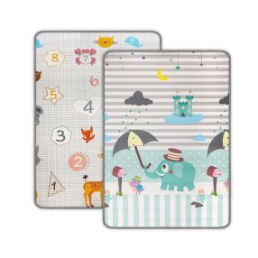   Kétoldalas habszivacs alátét Milly Mally Kinder  Digits and Elephant  178x120 cm