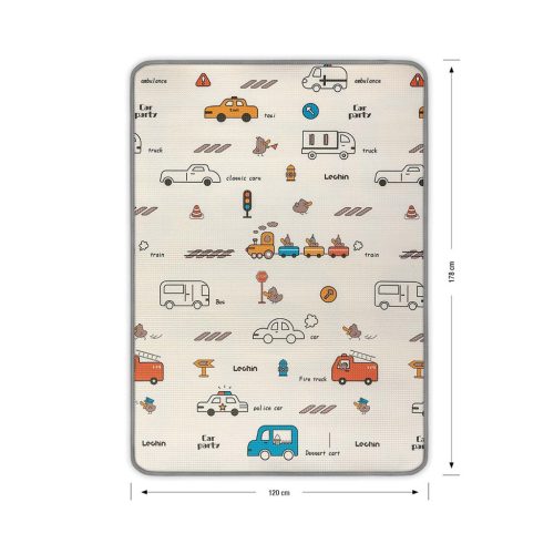 Kétoldalas habszivacs alátét Milly Mally Kinder City 178x120 cm