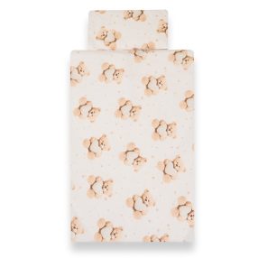   2-részes ágyneműhuzat New Baby Love Teddy Bear 90/120 cm beige