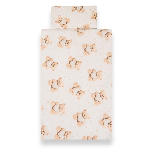 2-részes ágyneműhuzat New Baby Love Teddy Bear 90/120 cm beige