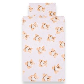  2-részes ágyneműhuzat New Baby Love Teddy Bear 90/120 cm pink
