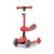 FUZZY háromkerekű üléses-scooter egyensúlyozó roller gyerekeknek red